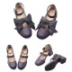 Iris Corolla Tulips Chunky Heel Shoes(Reservation/6 Colours/Full Payment Without Shipping)